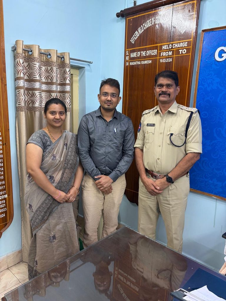 we are deeply honoured to meet Shri Madatha Ramesh sir, the Assistant Commissioner of Police in Godavarikhani. Simply we can say a great scholar acp sir